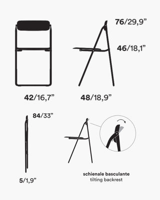 Opinion Ciatti Con.fort folding chair - Buy now on ShopDecor - Discover the best products by OPINION CIATTI design