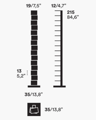 Opinion Ciatti Original Ptolomeo vertical bookcase - Buy now on ShopDecor - Discover the best products by OPINION CIATTI design