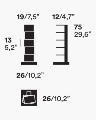 Opinion Ciatti Original Ptolomeo vertical bookcase - Buy now on ShopDecor - Discover the best products by OPINION CIATTI design