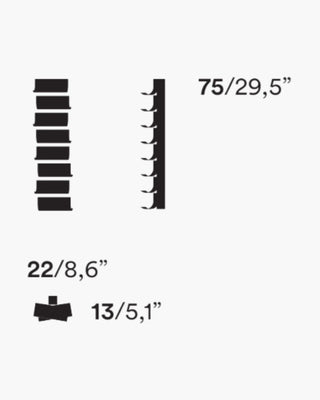 Opinion Ciatti Ptolomeo Vino Wall wall-mounted vertical bottle holder - Buy now on ShopDecor - Discover the best products by OPINION CIATTI design