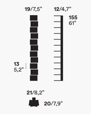 Opinion Ciatti Ptolomeo Wall vertical wall bookcase - Buy now on ShopDecor - Discover the best products by OPINION CIATTI design