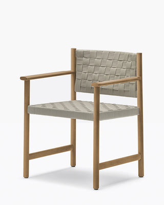 Pedrali Griante 3795/3805 chair with armrests Pedrali Beige BE Iroko Frame - Buy now on ShopDecor - Discover the best products by PEDRALI design