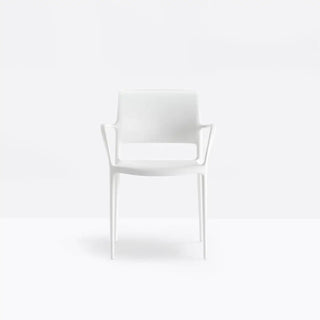 Pedrali Ara 315 polypropylene chair with armrests White BI - Buy now on ShopDecor - Discover the best products by PEDRALI design