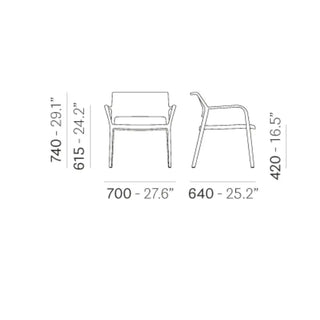 Pedrali Ara Lounge 316 polypropylene armchair - Buy now on ShopDecor - Discover the best products by PEDRALI design