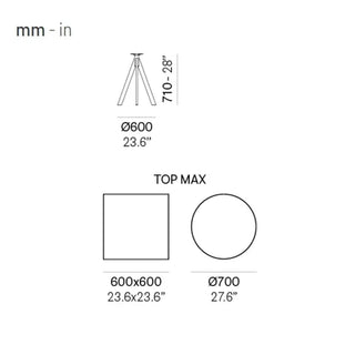 Pedrali Arki-Base steel table base - Buy now on ShopDecor - Discover the best products by PEDRALI design
