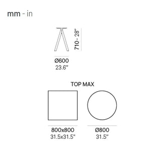 Pedrali Arki-Base steel table base - Buy now on ShopDecor - Discover the best products by PEDRALI design