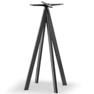 Pedrali Arki-Base ARK4H105 steel high table base Black - Buy now on ShopDecor - Discover the best products by PEDRALI design