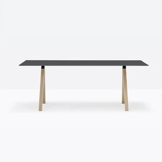 Pedrali Arki-Desk Wood ARKW7 table with solid laminate top - Buy now on ShopDecor - Discover the best products by PEDRALI design