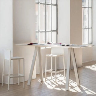 Pedrali Arki-Table Wood ARKW107 high table with solid laminate top