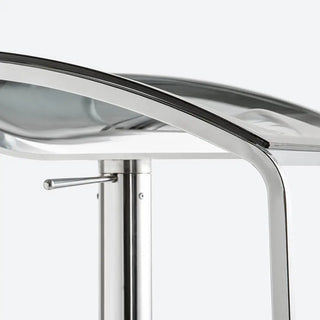 Pedrali Arod 570 stool with chromed base and adjustable polycarbonate seat