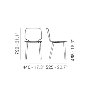 Pedrali Babila 2700 ash chair