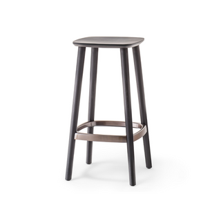 Pedrali Babila 2706 stool in painted ash with seat H.75 cm. Pedrali Black aniline ash AN - Buy now on ShopDecor - Discover the best products by PEDRALI design