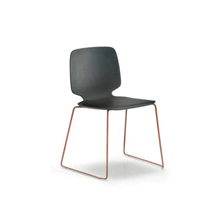 Pedrali Babila 2720 ash chair with steel sled base