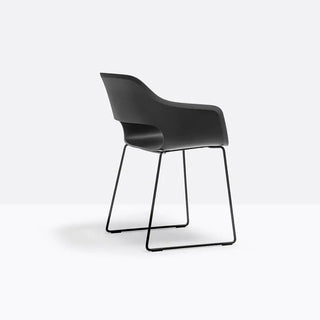 Pedrali Babila 2745 armchair with steel sled base and technopolymer shell