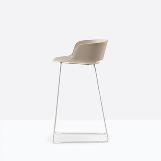Pedrali Babila stool with steel legs and polypropylene shell