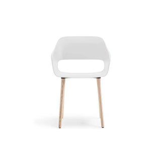 Pedrali Babila 2755 armchair with ash legs and polypropylene shell