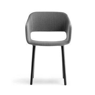 Pedrali Babila 2756 upholstered armchair with ash legs