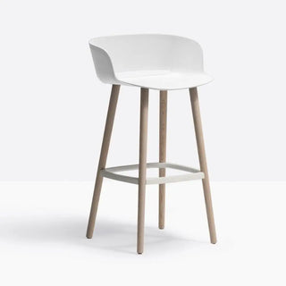 Pedrali Babila stool with ash legs and polypropylene shell - Buy now on ShopDecor - Discover the best products by PEDRALI design