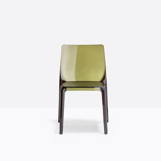 Pedrali Blitz 640 polycarbonate chair Transparent green VT - Buy now on ShopDecor - Discover the best products by PEDRALI design