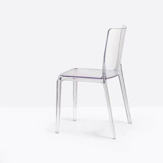 Pedrali Blitz 640 polycarbonate chair Transparent TR - Buy now on ShopDecor - Discover the best products by PEDRALI design