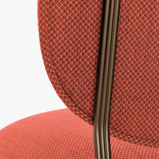 Pedrali Blume 2950 chair with upholstered seat and back and anodized aluminium structure