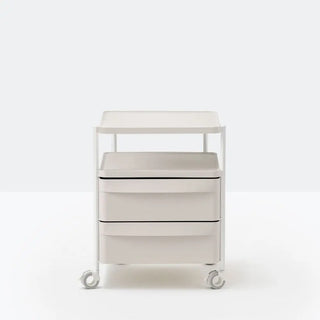 Pedrali Boxie BX chest of drawers with shelf and wheels