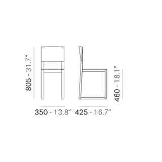Pedrali Brera 380 oak chair