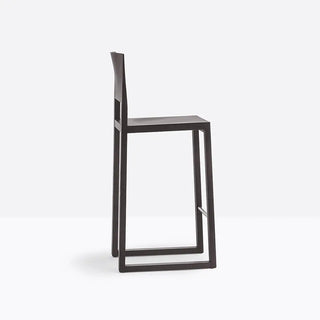 Pedrali Brera oak stool with backrest