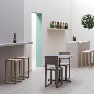 Pedrali Brera oak stool without backrest