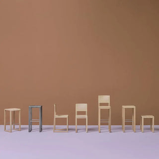 Pedrali Brera oak stool without backrest