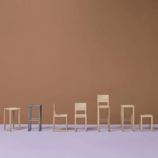 Pedrali Brera oak stool without backrest