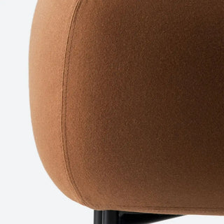 Pedrali Buddy upholstered pouf h. 45 cm. - 17.72 in. with aluminium structure