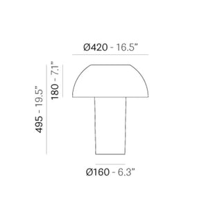 Pedrali Colette polycarbonate table lamp - Buy now on ShopDecor - Discover the best products by PEDRALI design