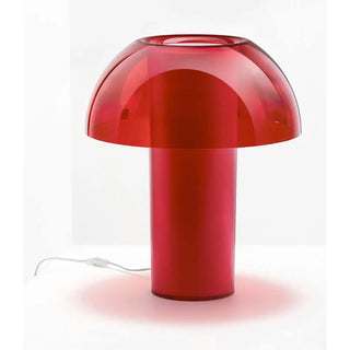 Pedrali Colette polycarbonate table lamp Transparent Red RT h. 50 cm - Buy now on ShopDecor - Discover the best products by PEDRALI design