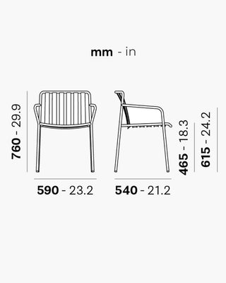 Pedrali Coney 3645 metal armchair