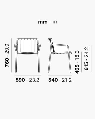 Pedrali Coney 3645 metal armchair