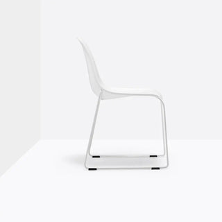 Pedrali Day Dream 401 chair with steel sled base and polycarbonate seat - Buy now on ShopDecor - Discover the best products by PEDRALI design