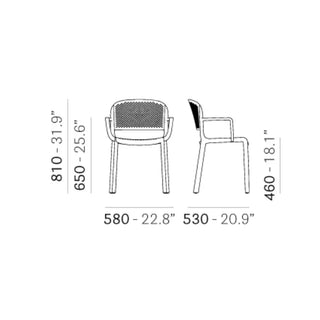 Pedrali Dome polypropylene armchair