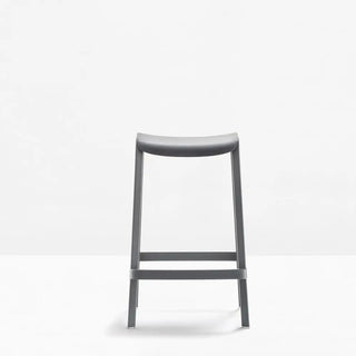 Pedrali Dome polypropylene stool Anthracite grey GA 65 cm - Buy now on ShopDecor - Discover the best products by PEDRALI design