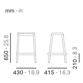 Pedrali Dome polypropylene stool - Buy now on ShopDecor - Discover the best products by PEDRALI design
