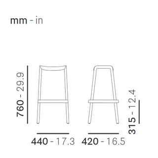 Pedrali Dome polypropylene stool - Buy now on ShopDecor - Discover the best products by PEDRALI design