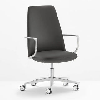 Pedrali Elinor 3755 padded swivel chair with aluminium structure