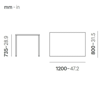 Pedrali Fabbrico TFA steel table