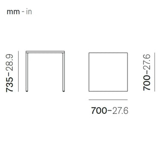 Pedrali Fabbrico TFA steel table