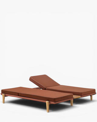Pedrali Fibra FBR double daybed with cushion included and aluminium structure
