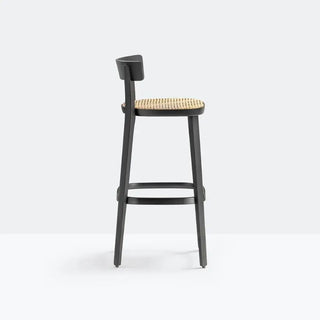 Pedrali Folk ash stool with seat h. 75 cm - 29.53 in. - Buy now on ShopDecor - Discover the best products by PEDRALI design