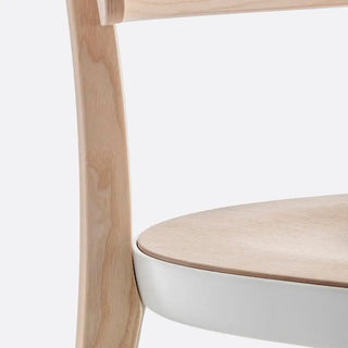 Pedrali Folk ash stool with seat h. 75 cm - 29.53 in.