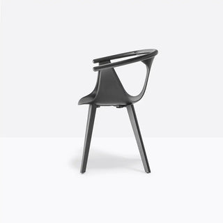 Pedrali Fox 3725 ash armchair with polypropylene shell