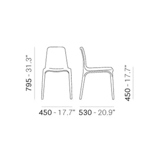 Pedrali Frida 752 oak chair