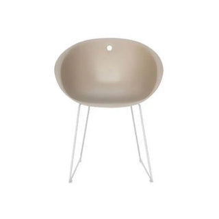 Pedrali Gliss armchair with steel sled base